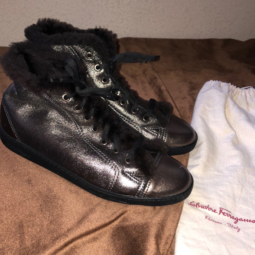 Salvatore Ferragamo Fur Booties